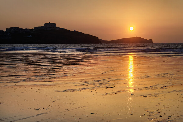 Newquay Sunset Picture Board by Darren Galpin
