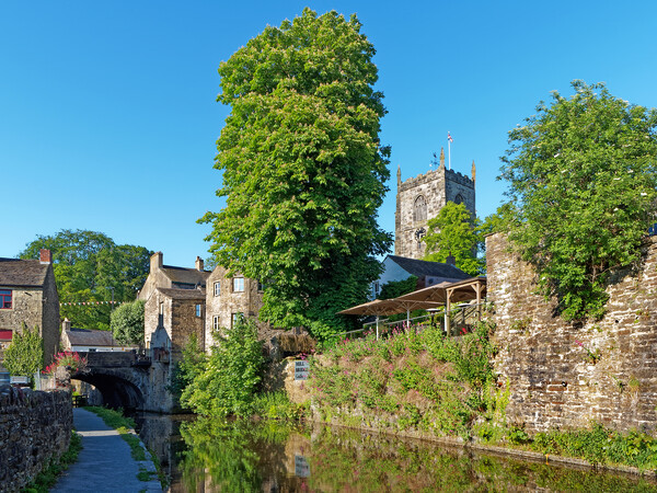 Skipton Church and Canal Picture Board by Darren Galpin