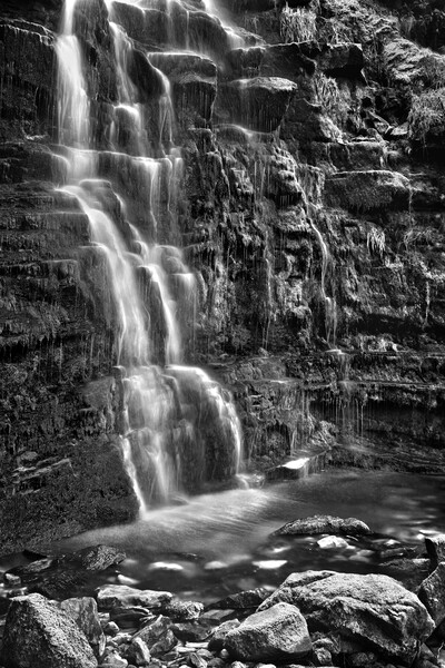 Middle Black Clough Falls Picture Board by Darren Galpin