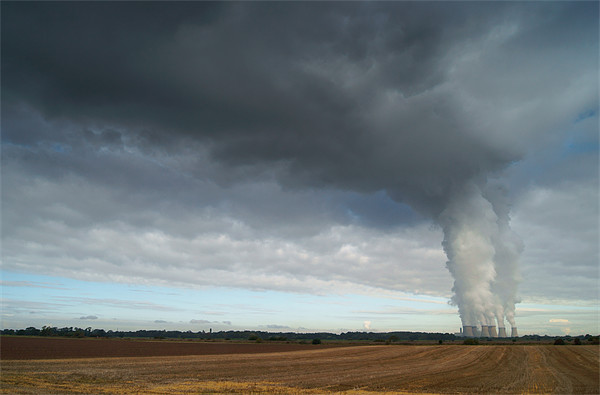 UK,North Yorkshire,Drax Power Station Picture Board by Darren Galpin