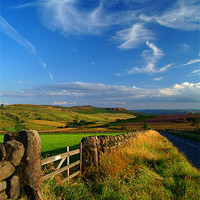 Buy canvas prints of View Towards Over Owler Tor & Millstone Edge by Darren Galpin