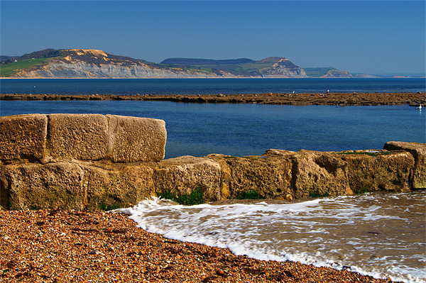 Lyme Bay & Golden Cap Picture Board by Darren Galpin
