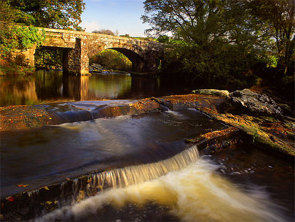 Hill Bridge & River Tavy Picture Board by Darren Galpin