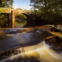 Buy canvas prints of Hill Bridge & River Tavy by Darren Galpin