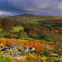 Buy canvas prints of Great Mis Tor from Vixen Tor by Darren Galpin