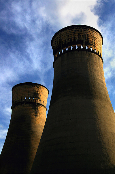 Tinsley Cooling Towers Picture Board by Darren Galpin