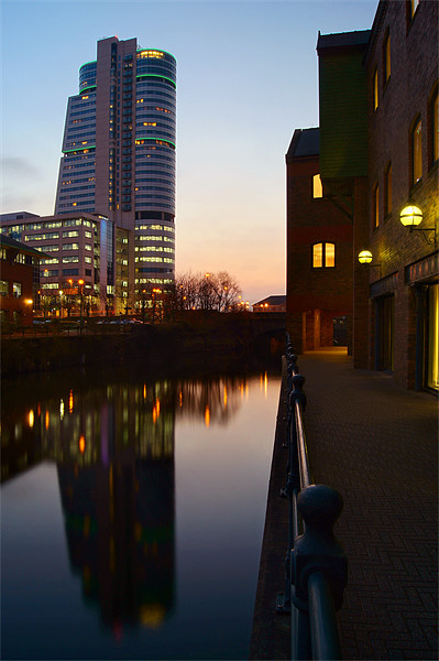 Bridgewater Place & River Aire, Leeds Picture Board by Darren Galpin