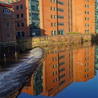 Buy canvas prints of River Don From Ladys Bridge, Sheffield by Darren Galpin