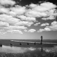 Buy canvas prints of Cleethorpes Beach at Low Tide by Darren Galpin