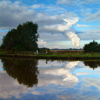 Buy canvas prints of Reflections of Eggborough by Darren Galpin