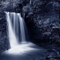 Buy canvas prints of Peak District Waterfall by Darren Galpin