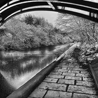Buy canvas prints of Supertram Bridge & Sheffield Canal by Darren Galpin