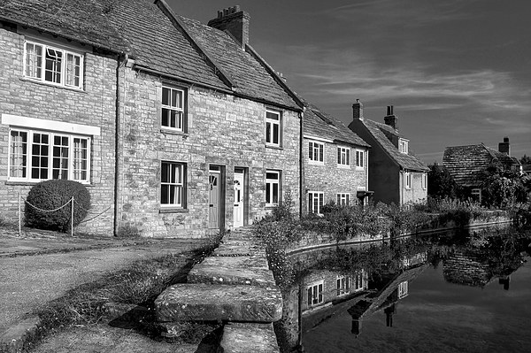Swanage Mill Pond & Cottages Picture Board by Darren Galpin