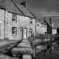 Buy canvas prints of Swanage Mill Pond & Cottages by Darren Galpin