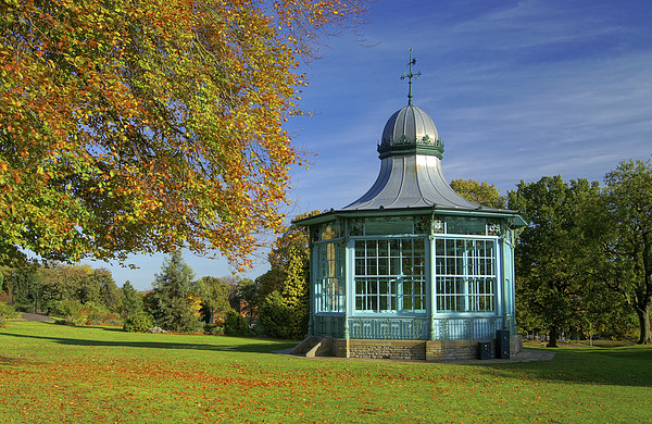 Weston Park Bandstand Picture Board by Darren Galpin