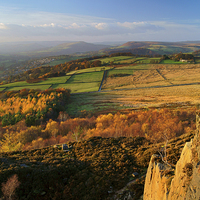 Buy canvas prints of View from Millstone Edge towards Hathersage by Darren Galpin