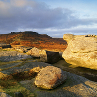 Buy canvas prints of Higger Tor From Carl Wark by Darren Galpin