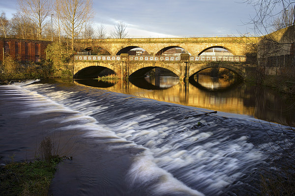 Norfolk Bridge and Burton Weir Picture Board by Darren Galpin
