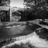 Buy canvas prints of Hill Bridge & River Tavy Falls by Darren Galpin