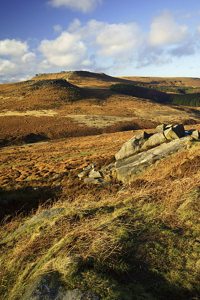 View from Burbage Rocks Picture Board by Darren Galpin