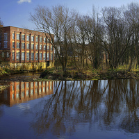 Buy canvas prints of River Don at Kelham Weir by Darren Galpin