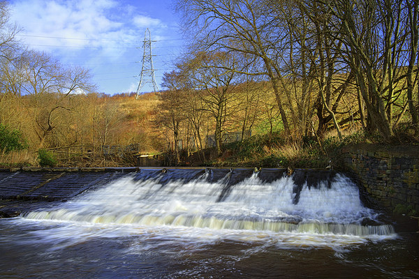 Old Park Weir, River Don, Sheffield Picture Board by Darren Galpin