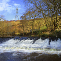 Buy canvas prints of Old Park Weir, River Don, Sheffield by Darren Galpin