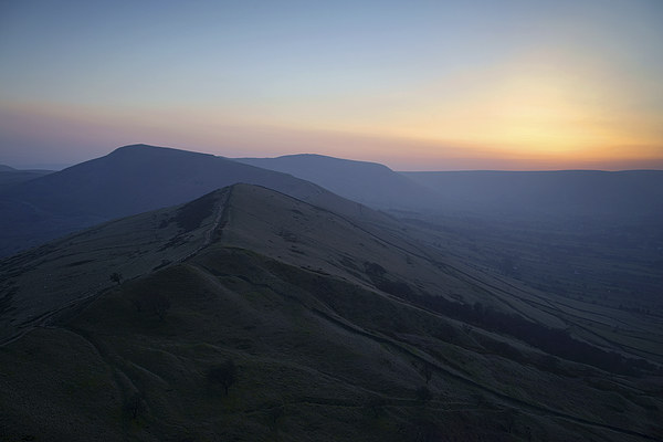 Great Ridge Sunset Picture Board by Darren Galpin
