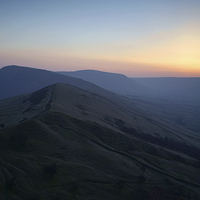 Buy canvas prints of Great Ridge Sunset by Darren Galpin