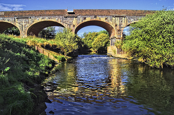 Bridge over River Dearne Picture Board by Darren Galpin