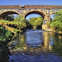 Buy canvas prints of Bridge over River Dearne by Darren Galpin