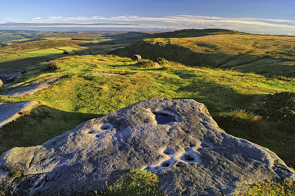 View from Higger Tor Towards Stanage Edge Picture Board by Darren Galpin