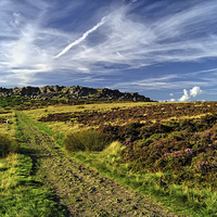 Buy canvas prints of Footpath to Stanage Edge 2 by Darren Galpin