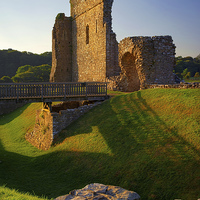Buy canvas prints of Ogmore Castle by Darren Galpin
