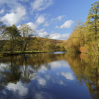 Buy canvas prints of River Derwent Reflections at Bamford  by Darren Galpin