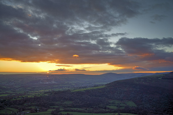 Hope Valley Sunset  Picture Board by Darren Galpin