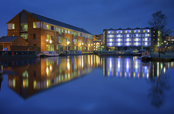 Victoria Quays at Night Picture Board by Darren Galpin