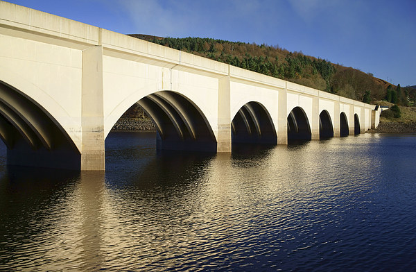 Ashopton Viaduct and Ladybower Picture Board by Darren Galpin