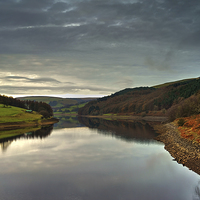 Buy canvas prints of Ladybower From Ashopton Viaduct  by Darren Galpin