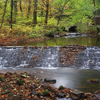 Buy canvas prints of Porter Brook in Autumn by Darren Galpin