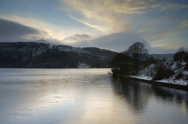 Ladybower Winter Reflections  Picture Board by Darren Galpin