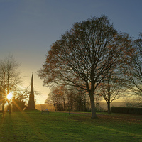 Buy canvas prints of Cholera Monument at Sunset  by Darren Galpin