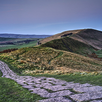 Buy canvas prints of Mam Tor at Dawn  by Darren Galpin