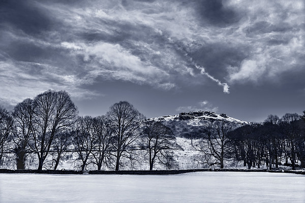 Bamford Edge in Winter  Picture Board by Darren Galpin