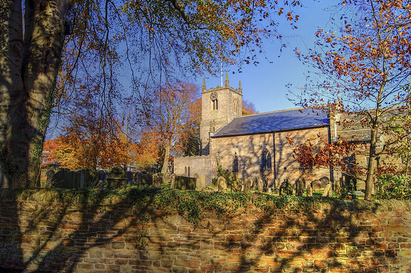 Christ Church, Dore in Autumn  Picture Board by Darren Galpin