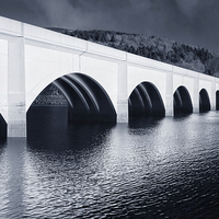 Buy canvas prints of Ashopton Viaduct and Ladybower  by Darren Galpin