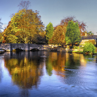 Buy canvas prints of Sheepwash Bridge and The River Wye  by Darren Galpin