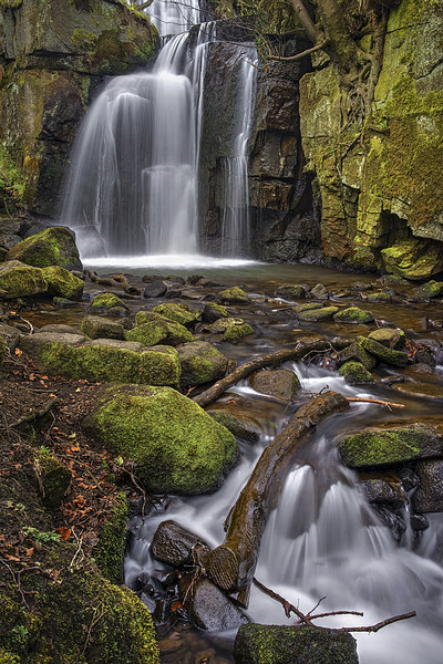 Lumsdale Falls and Bentley Brook  Picture Board by Darren Galpin
