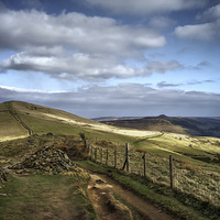 Buy canvas prints of Footpath to Lose Hill  by Darren Galpin