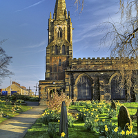 Buy canvas prints of St Mary's Church, Handsworth, Sheffield  by Darren Galpin